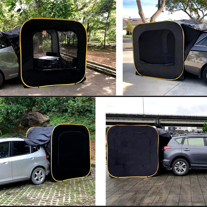 Car Rear Extended Tent Automatic Pop up 4-6 Person Tents Outdoor Camping Waterproof Travel Folding Mosquito Net Accessories