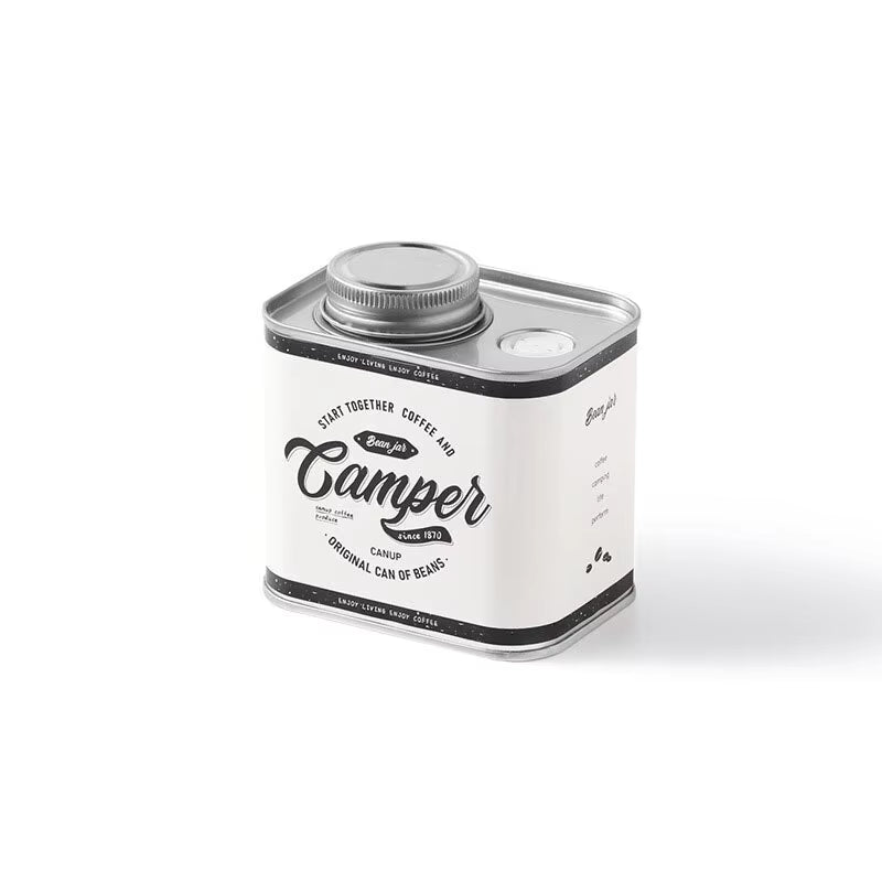 Coffee Bean Sealed Can Outdoor Camping Tin Box Food Grade Packaging Storage Fresh Breathing Tin Can