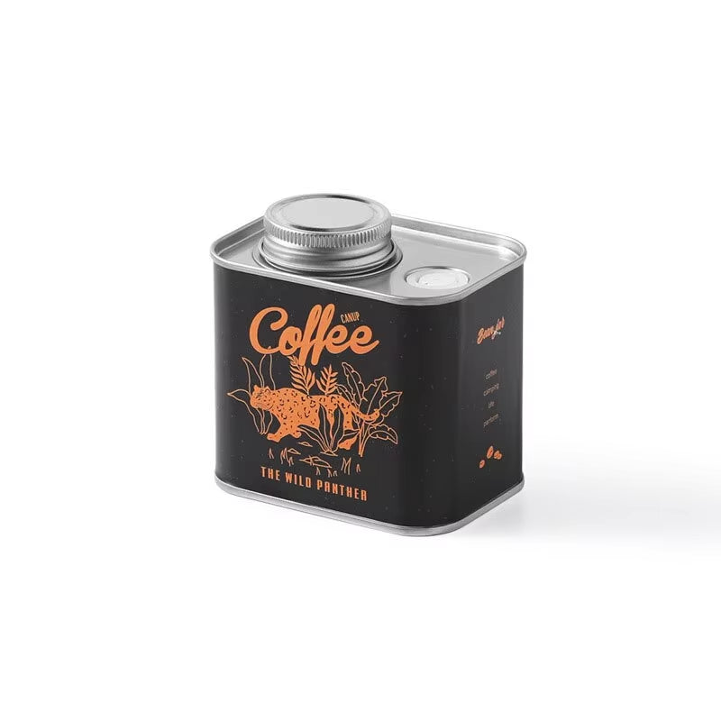 Coffee Bean Sealed Can Outdoor Camping Tin Box Food Grade Packaging Storage Fresh Breathing Tin Can