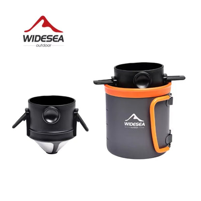 Camping Coffee Cookware Set Outdoor Tableware Equipment Tea Mug Coffee Filter Cup Picnic Cauldron Tourism