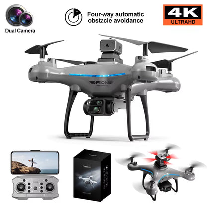 2024 New Ky102 4K Dual Camera 4 Side Obstacle Avoidance Hover Drone Optical Flow Photography Aerial Vehicle RC Drones Toy Gifts