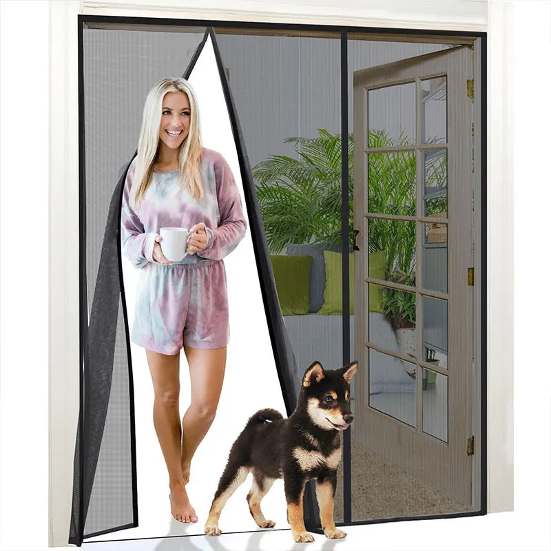 DTGJ Magnetic Door Screen Mosquito Net Custom Size Summer Anti insect Mesh Automatic Closing Curtain Applicable to glass doors